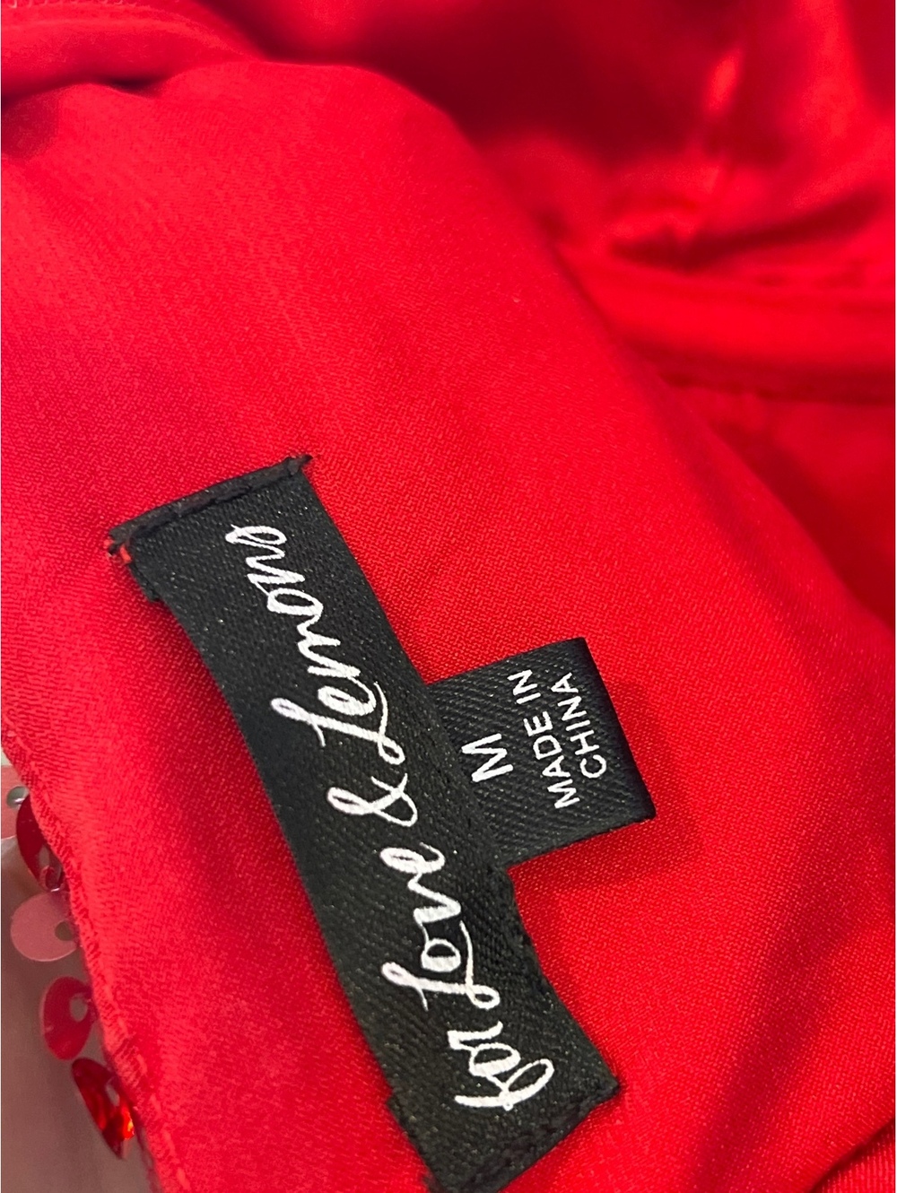 For Love & Lemons Opal Mini Dress red - Picture 8 of 8